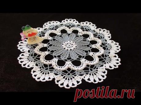 МАЛЕНЬКАЯ САЛФЕТКА С ОБЪЕМНЫМИ ЭЛЕМЕНТАМИ. ЧАСТЬ 2