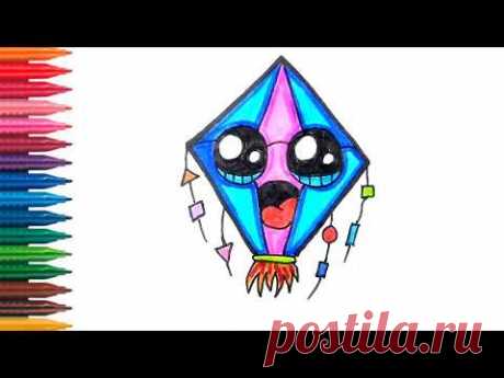КАК НАРИСОВАТЬ ВОЗДУШНОГО ЗМЕЯ|| HOW TO DRAW CACTUS