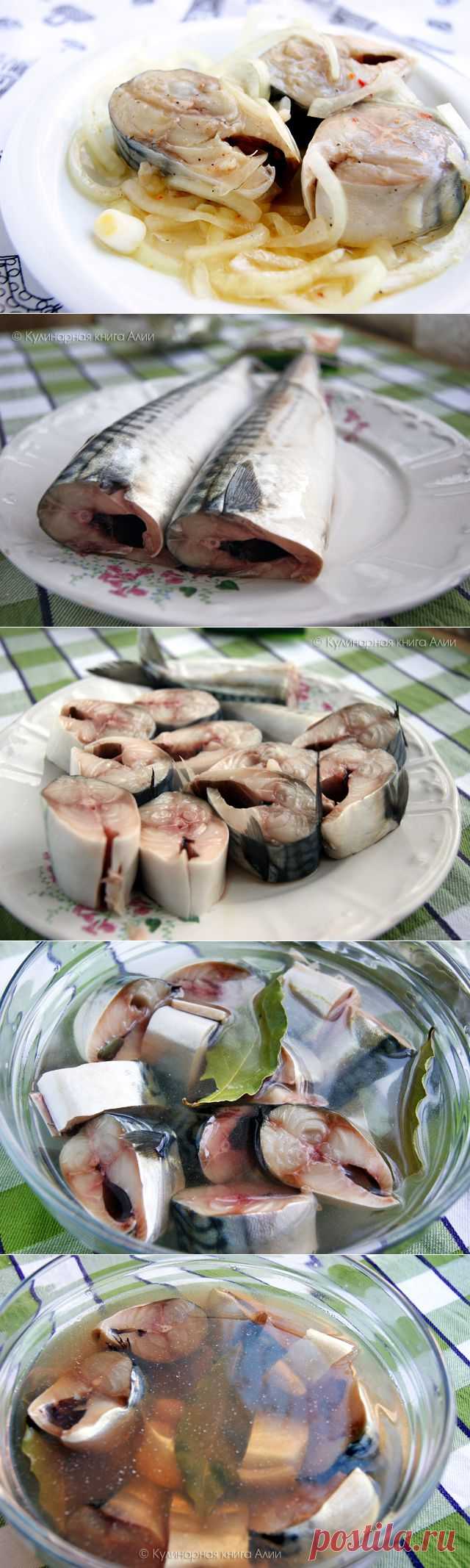 Скумбрия, маринованная в домашних условиях.