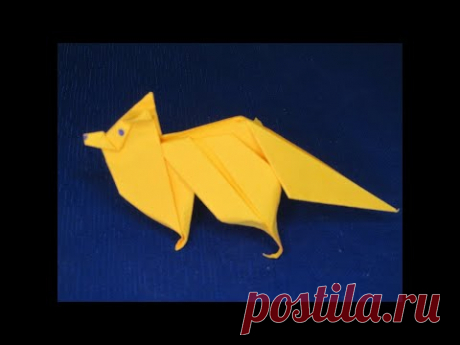 Как Сделать Бумажную Лису. Лиса из бумаги. How to make Paper Fox