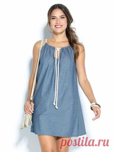 Vestido corto vaquero sin mangas | Arquitectura Tutorial and Ideas