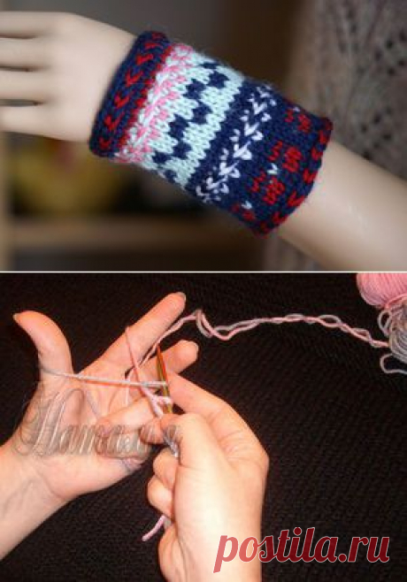 Knitting-Info.Forum -&gt; Декоративный наборный ряд – косичкой