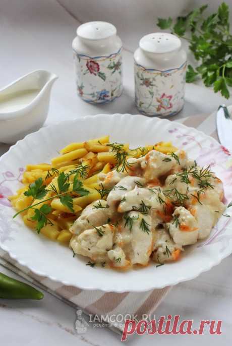 Куриное филе в сливках в мультиварке — рецепт с фото пошагово