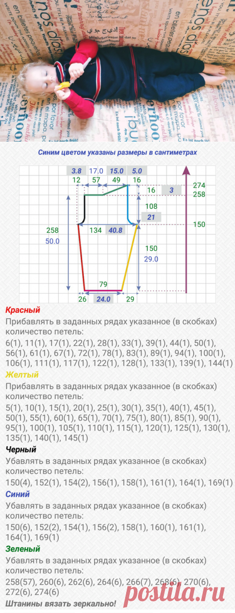 Детский костюм, связанный на машинке. Можно связать на спицах | Вязание и творчество | Яндекс Дзен