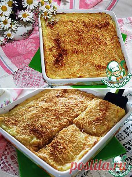 Картофельное пюре, запеченное с чесноком и сыром - кулинарный рецепт