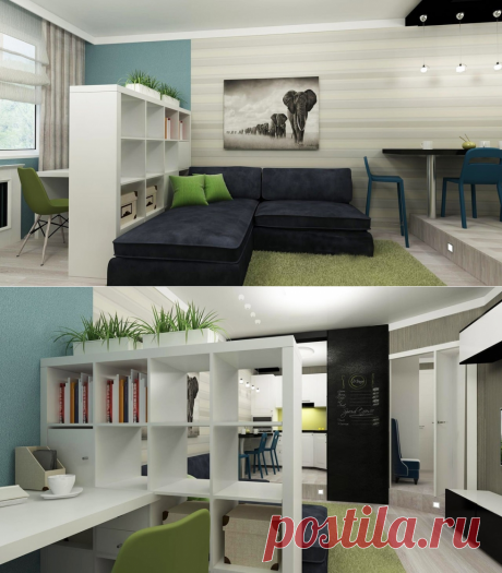 Дизайн интерьера маленькой квартиры-студии - Дизайн интерьеров | Идеи вашего дома | Lodgers