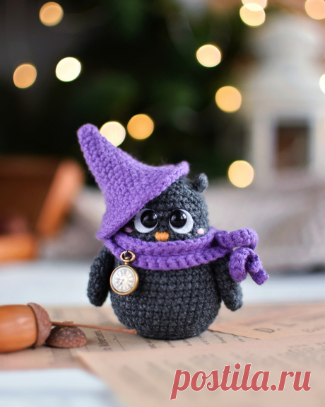 PDF Маленький Совёнок крючком. FREE crochet pattern; Аmigurumi toy patterns. Амигуруми схемы и описания на русском. Вязаные игрушки и поделки своими руками #amimore - сова, совушка, маленький совёнок, птица, птичка.