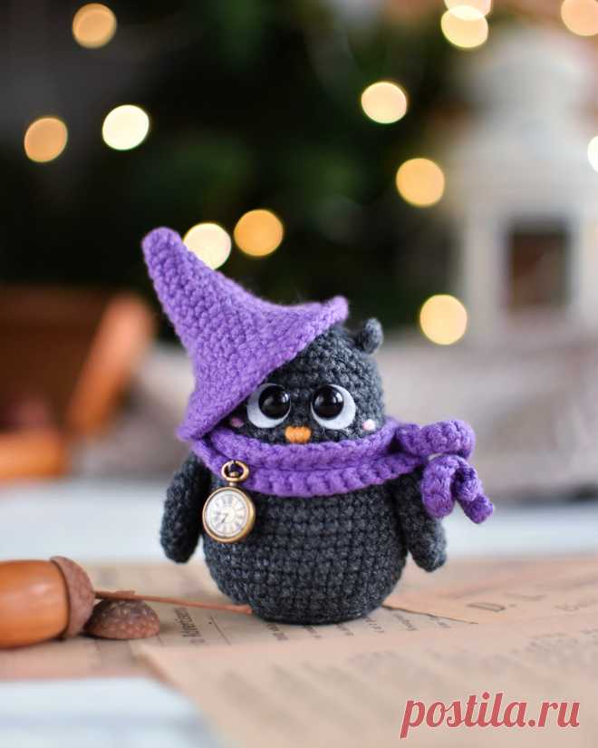 PDF Маленький Совёнок крючком. FREE crochet pattern; Аmigurumi toy patterns. Амигуруми схемы и описания на русском. Вязаные игрушки и поделки своими руками #amimore - сова, совушка, маленький совёнок, птица, птичка.