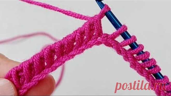 👌💯Easy and flashy model with Tunisian crochet 🧶😲Tunisian knitting pattern