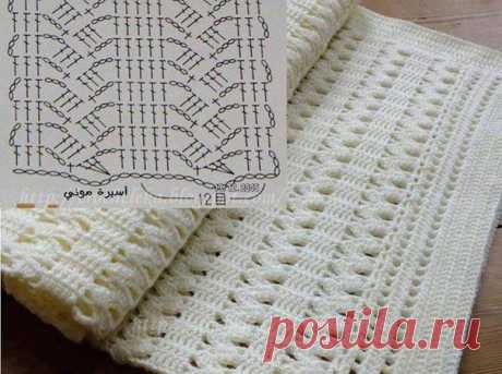 Красивый узор крючком