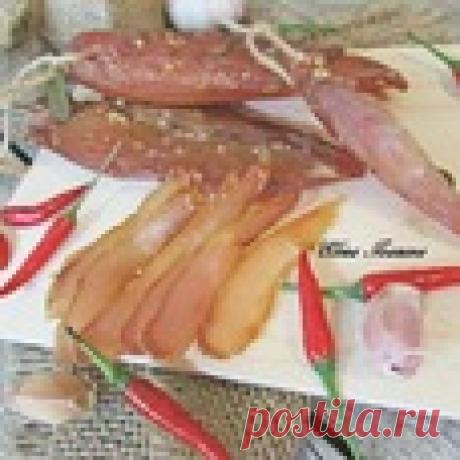 Вяленая куриная грудка - кулинарный рецепт