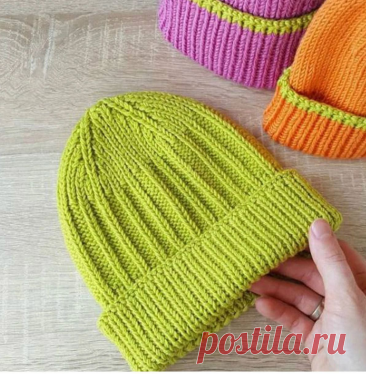 Вязание шапки спицами