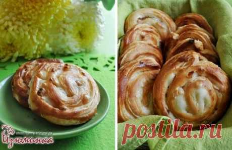 Булочки-улитки - рецепт с заварным кремом