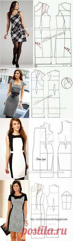 Moldes Moda por Medida: VESTIDOS...<3 Deniz <3