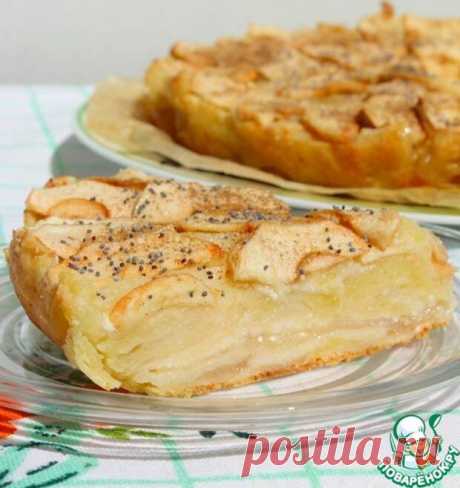 Яблочно-творожный пирог "Оборванец" | Четыре вкуса