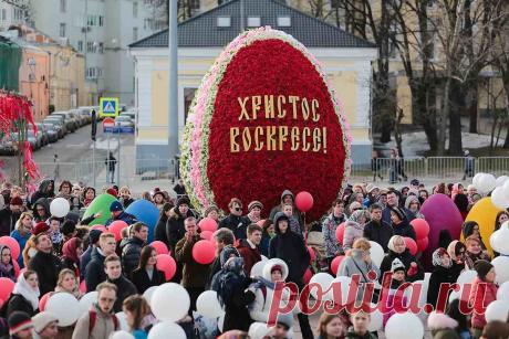 Православные христиане встречают Светлую седмицу При клиниках на Девичьем поле.