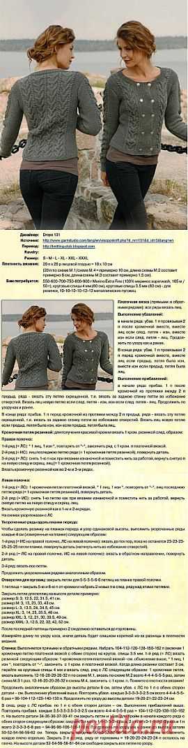 Жакет - схема вязания спицами | Схемы вязания
