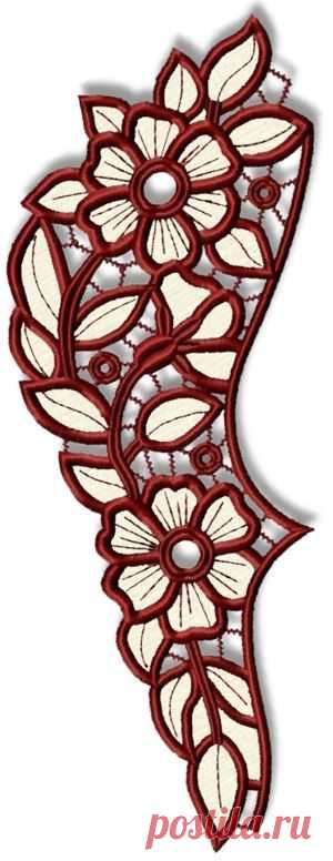 Advanced Embroidery Designs - Primrose Cutwork Lace Border
