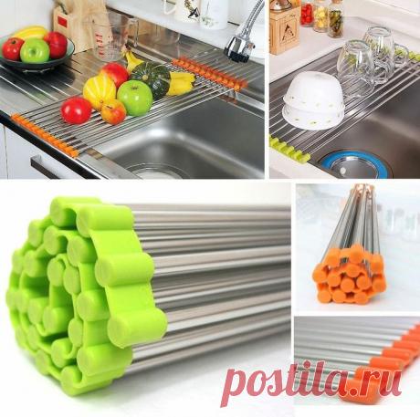 Удобная складная полочка для раковины.