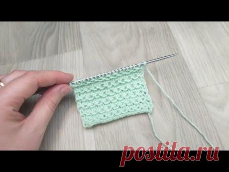 Простой и интересный узор для снуда, шапки, джемпера... Вязание спицами.