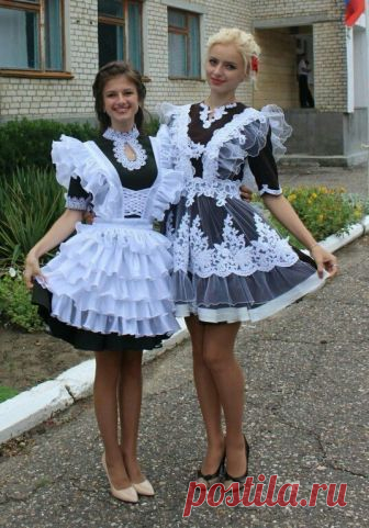 Выкройки школьных фартуков (подборка) Модная одежда и дизайн интерьера своими руками