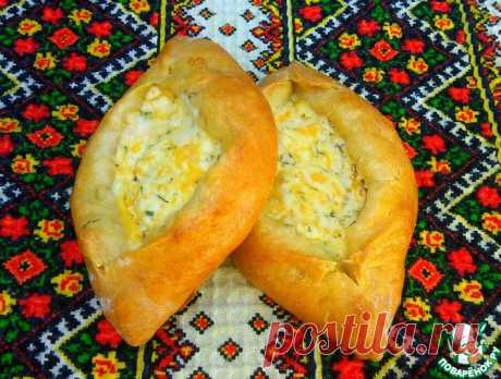 Открытые пирожки с творогом и сыром Кулинарный рецепт
