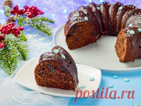 Шоколадный рождественский кекс — рецепт с фото пошагово