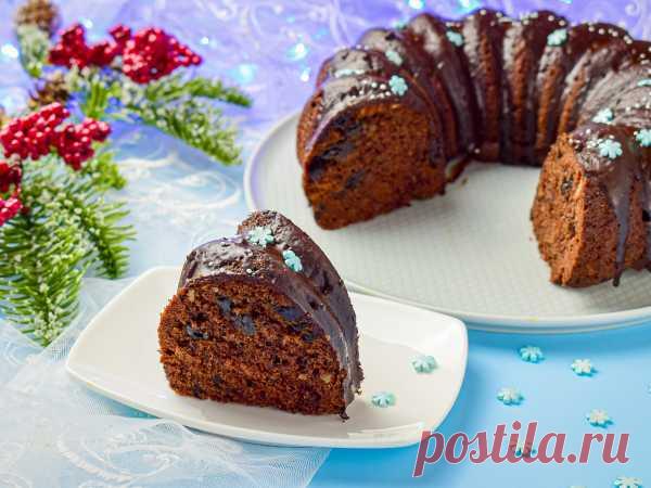 Шоколадный рождественский кекс — рецепт с фото пошагово