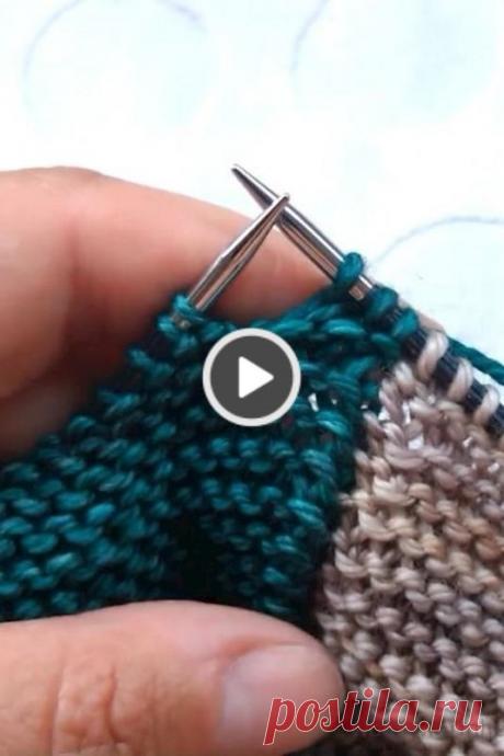 Two color knitting tutorial video