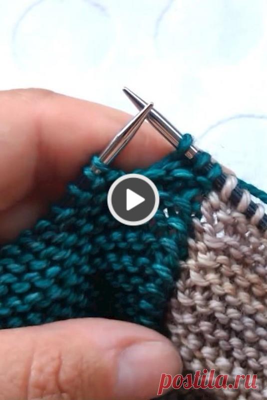 Two color knitting tutorial video