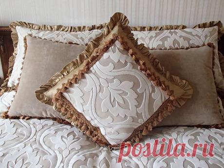 «подушка сшитая своими руками и отделанная лентами» — карточка пользователя Lana Asyutina в Яндекс.Коллекциях