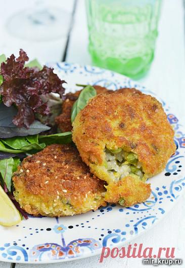 Аранчини с горошком и пряными травами