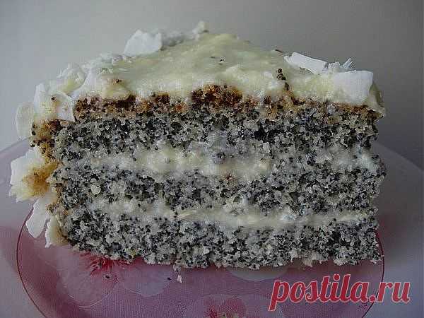 Маково-кокосовый торт | Семья и дом