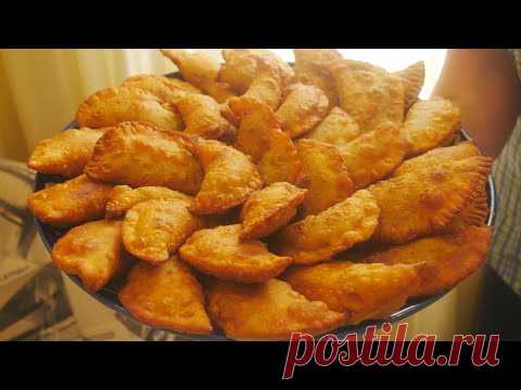 МИНИ ЧЕБУРЕКИ НА ЗАВАРНОМ ТЕСТЕ (пузырчатые,слоеные и очень сочные)