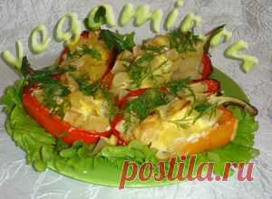 Перец фаршированный картофелем | Вегетарианские рецепты