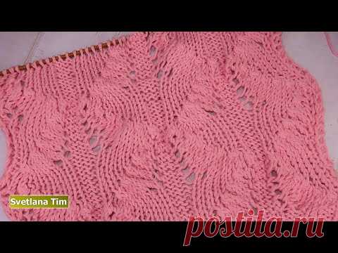 УЗОРЫ СПИЦАМИ. Красивый УЗОР спицами 