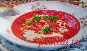 Овощной борщ с маринованными опятами. | vkusnyymir