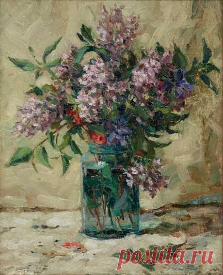 Still life. Lilacs in the Glass Can
1930 ,Aleksandr Gerasimov
1881 - 1963