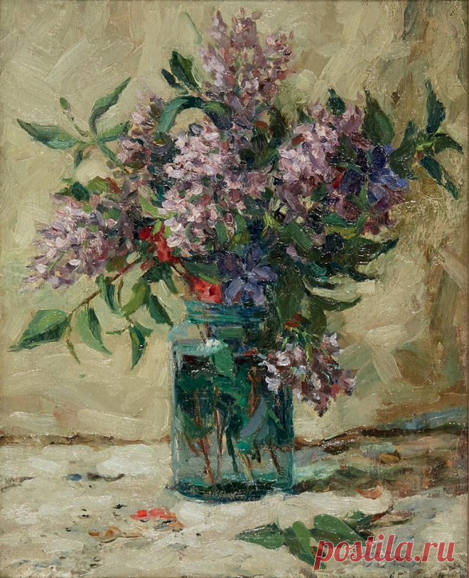 Still life. Lilacs in the Glass Can
1930 ,Aleksandr Gerasimov
1881 - 1963