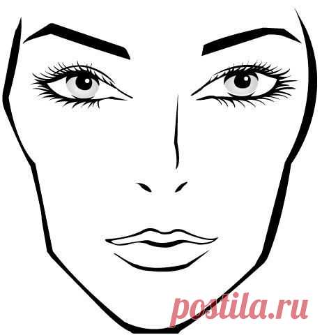 Download a blank face chart | Beauty Etc.