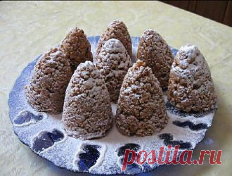 Десерт с орехами “Новогодние шишки» &amp;raquo; Домашние рецепты с фотографиями