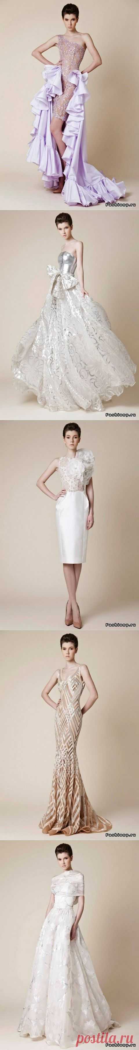 (+1) тема - Необычные вечерние платья от Rani Zakhem Haute Couture весна-лето 2014 | Мода