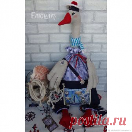 #Пакетница #пижамница #гусь #Капитан Моррис – купить в интернет-магазине на Ярмарке Мастеров с доставкой Пакетница гусь Капитан Моррис - купить или заказать в интернет-магазине на Ярмарке Мастеров | Пакетница - пижамница  гусь. Морской волк с…