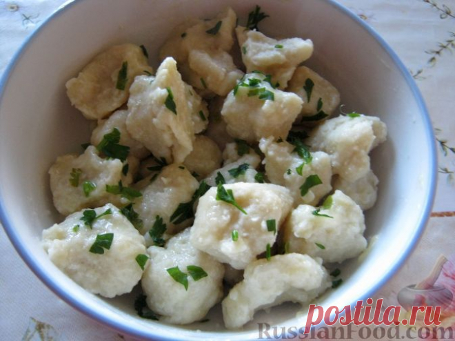 Рецепт: Галушки украинские на RussianFood.com