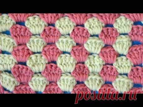 Двухцветный узор 47 Вязание крючком Crochet pattern - Техника вязания крючком. - Видео - Хобби.