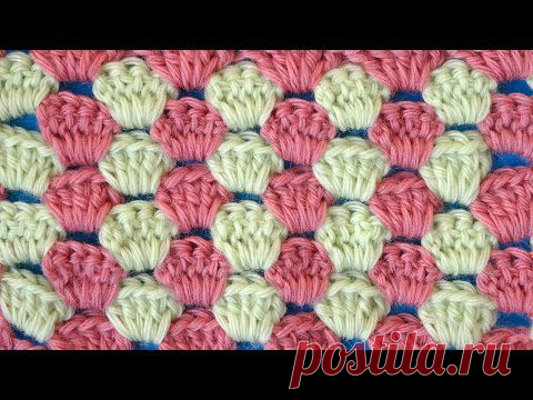Двухцветный узор 47 Вязание крючком Crochet pattern - Техника вязания крючком. - Видео - Хобби.