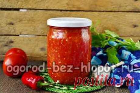 Аджика из помидор и перца с чесноком на зиму, вареная