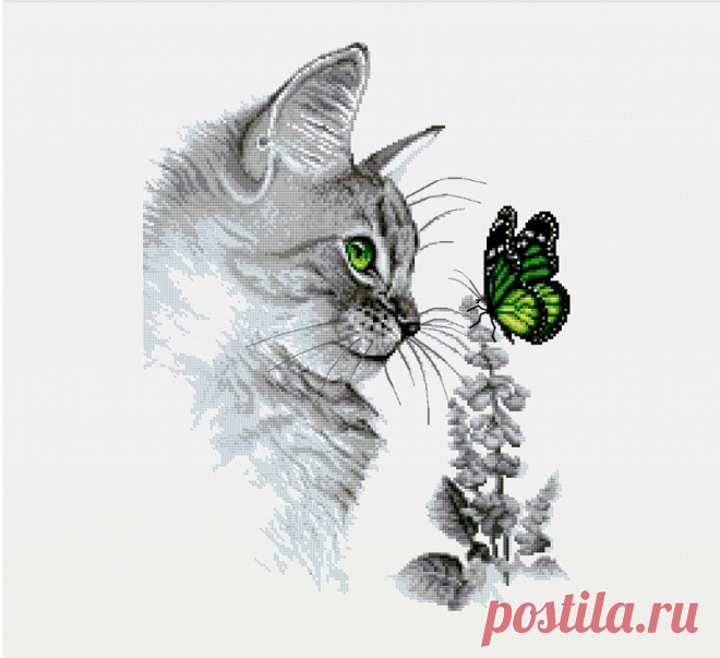 Новинка немецких дизайнеров "Cat and butterfly"