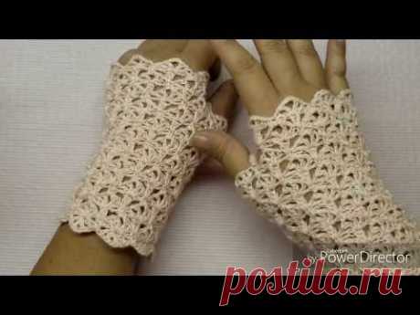 DIY CROCHET LUVAS SEM DEDOS MUITO FÁCIL DE FAZER