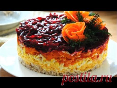 Вкусный салат на праздник ГЕНЕРАЛ 🌟Простой салат на НОВЫЙ ГОД 2020 со свеклой и курицей 🌟 - YouTube